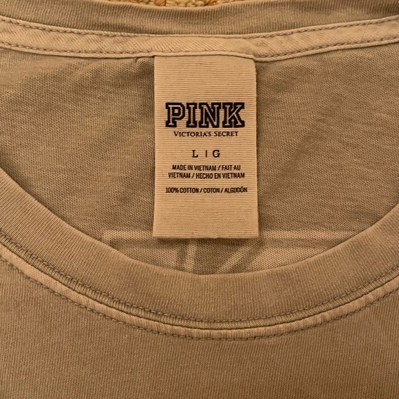 Victoria’s Secret Pink love pink grey black front pocket long sleeve SOLD - Picture 3 of 5